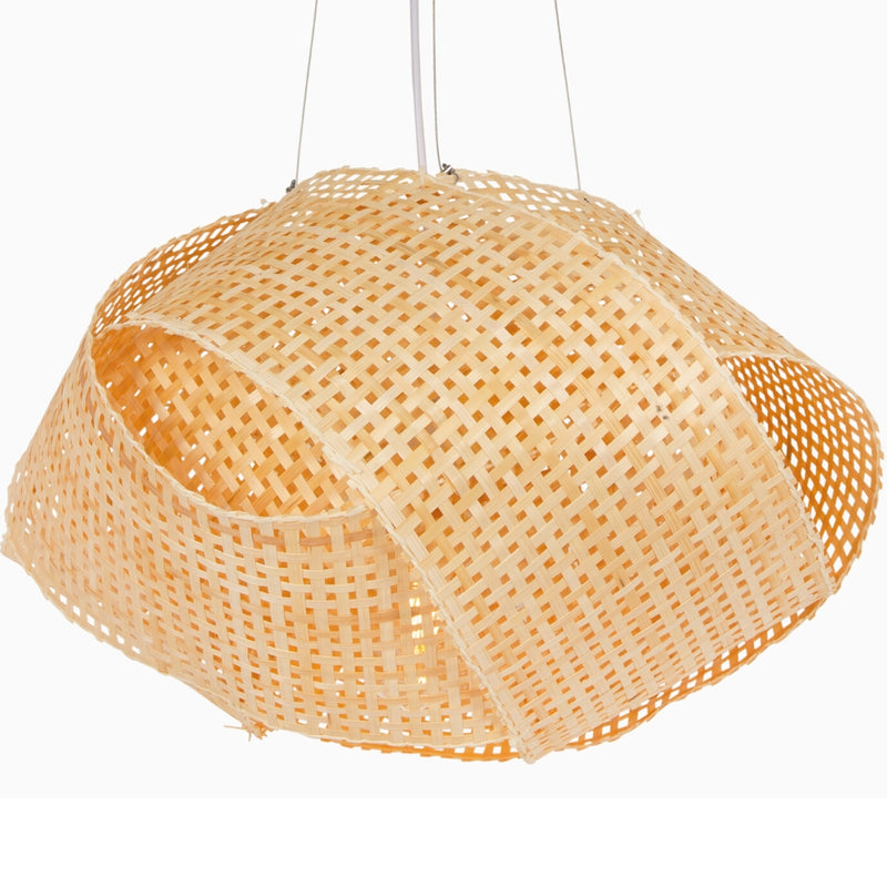 Neda Organic Shaped Rattan Pendant Light 2 Sizes - Lighting.co.za
