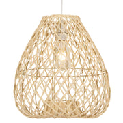 Albert Natural or Black Rattan Pendant Light - Lighting.co.za