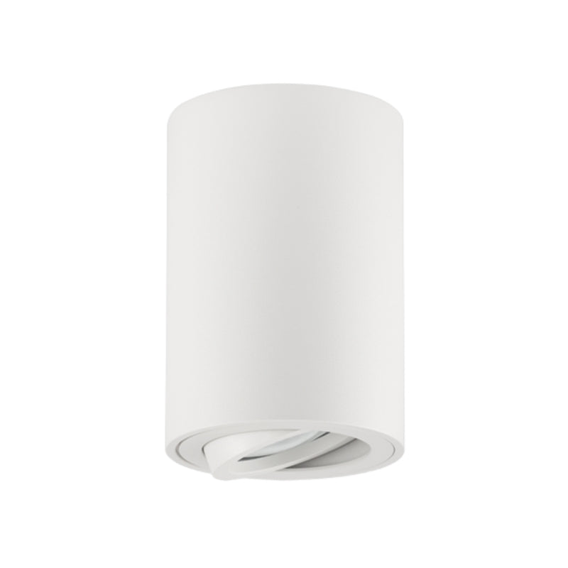 Zana Round Barrel Black | White | Silver Round GU10 Surface Mounted Down Light - Lighting.co.za
