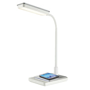 Tidal Black or White LED Desk Lamp with Wireless Mobile Charger - Lighting.co.za
