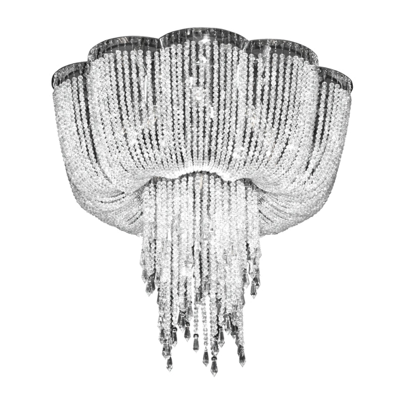Cascade Clear K9 Crystal Ceiling Light - Lighting.co.za