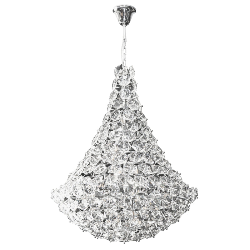 Mermaid Large 26 Light Clear K9 Crystal Chandelier - Lighting.co.za