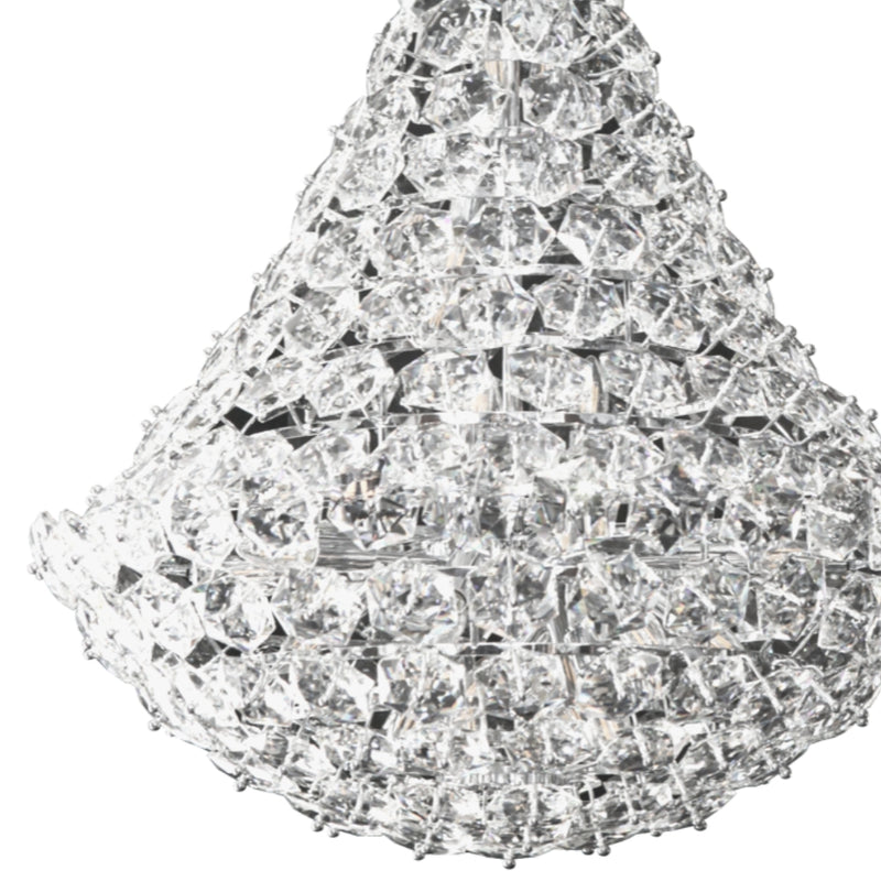 Mermaid Large 26 Light Clear K9 Crystal Chandelier - Lighting.co.za