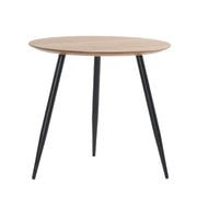 Asher Natural and Black Side Table - Lighting.co.za