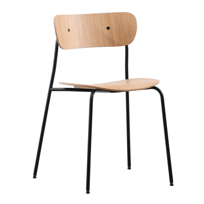 Tulia Saloon Black or Natural Dining Chair - Lighting.co.za
