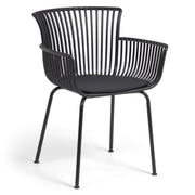 Amanzi Black or Beige Arm Dining Chair - Lighting.co.za