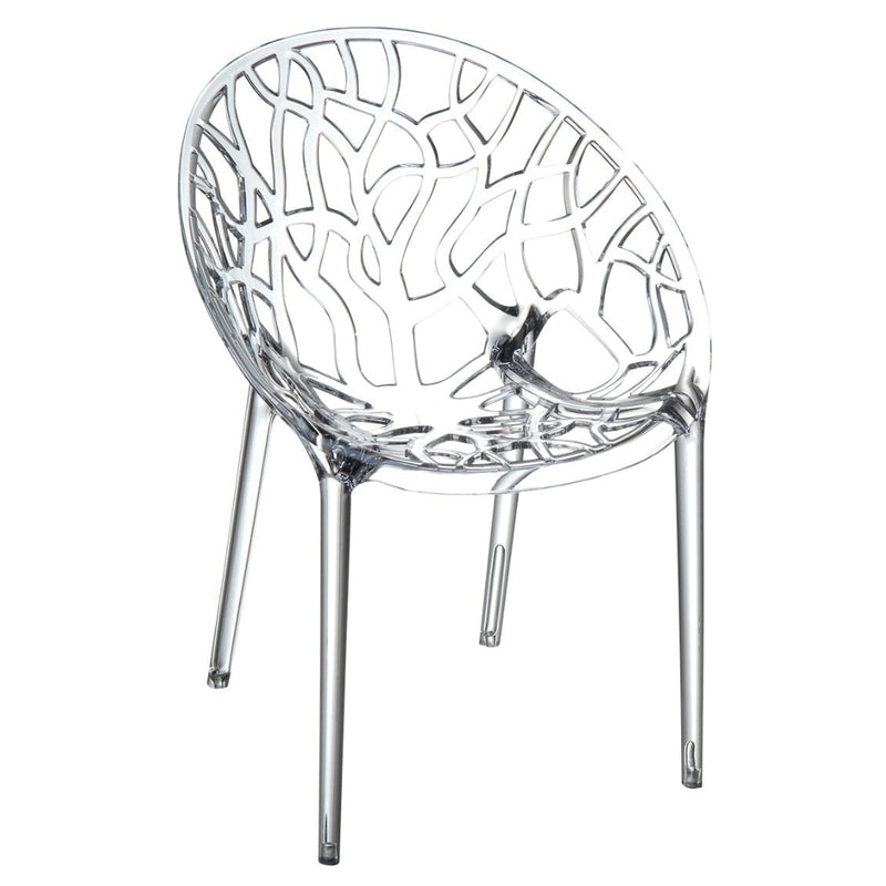 Crystal Clear or Amber Dining Chair - Lighting.co.za