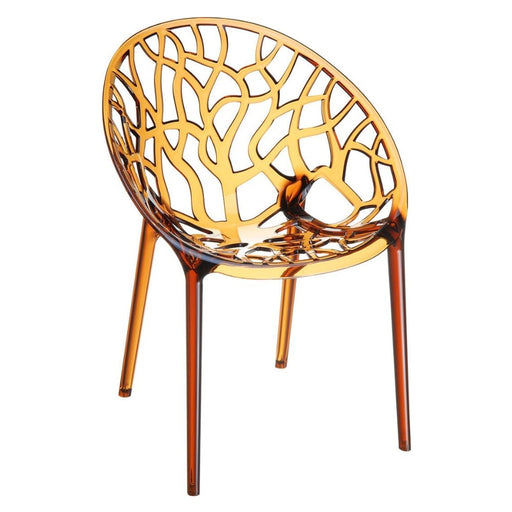 Crystal Clear | Black | Amber Dining Chair - Stools and Ottomans - Lighting.co.za