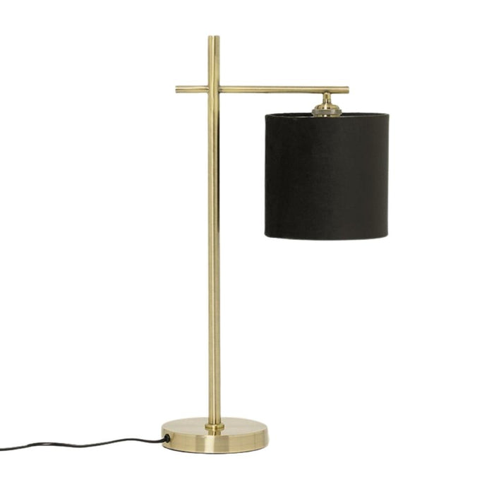 Lane Antique Brass and Black Shade Vintage Desk Lamp - Lighting.co.za