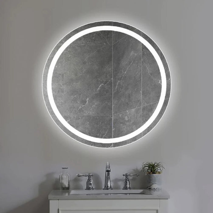 Avior Frameless Round LED Bathroom Mirror Wall Light - Lighting.co.za