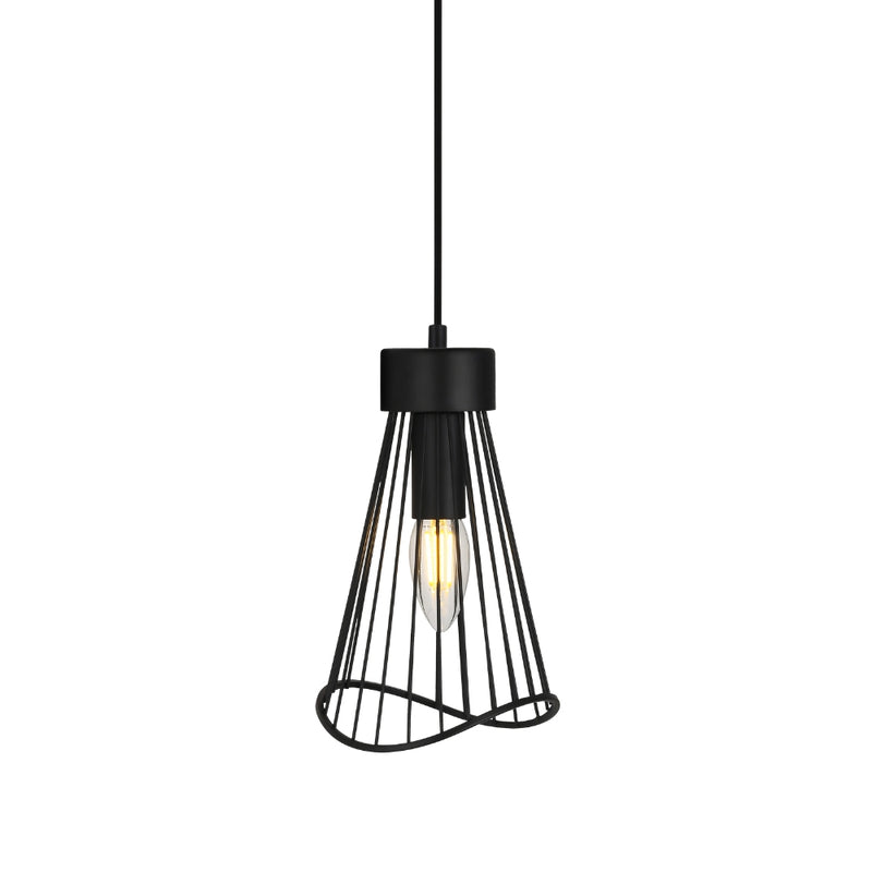 Sensu Baccor Black | Gold Wire Pendant Light - Lighting.co.za