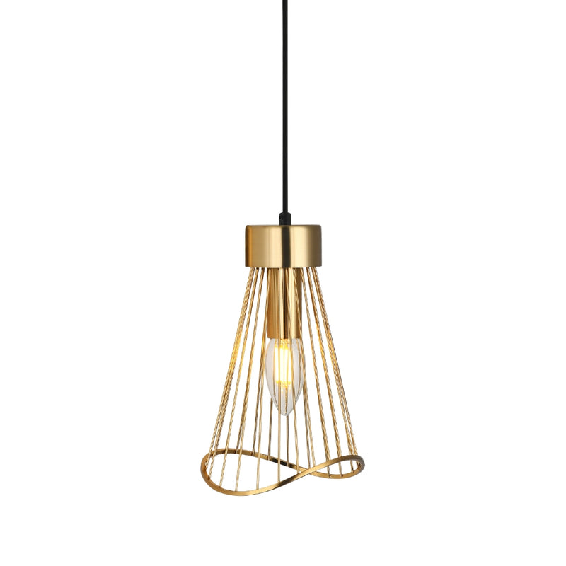 Sensu Baccor Black | Gold Wire Pendant Light - Lighting.co.za