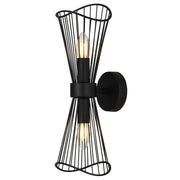 Sensu Baccor Black | Gold Wire Up Down Wall Light - Lighting.co.za