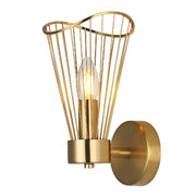 Sensu Baccor Black | Gold Wire Wall Light - Lighting.co.za