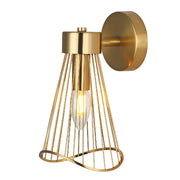Sensu Baccor Black | Gold Wire Wall Light - Lighting.co.za