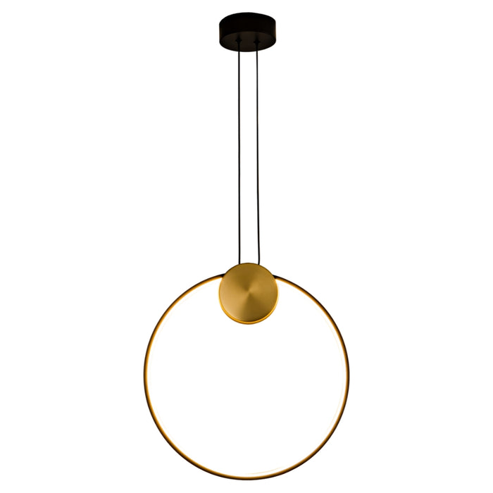 Somerset Black and Gold Ring LED Pendant Light 2 Sizes - Lighting.co.za