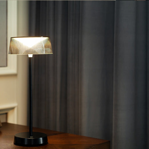Kusile Black LED Portable Rechargeable Table Lamp - Lighting.co.za