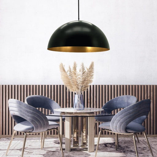 Royale Rocco Black and Gold Pendant Light 3 Sizes - Lighting.co.za