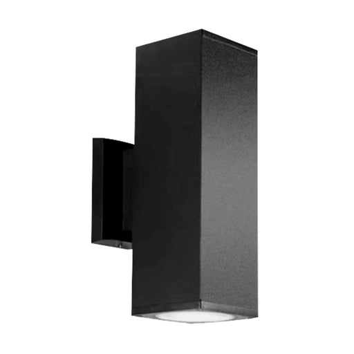 Guide Square Up Down Black GU10 Outdoor Wall Light - Lighting.co.za