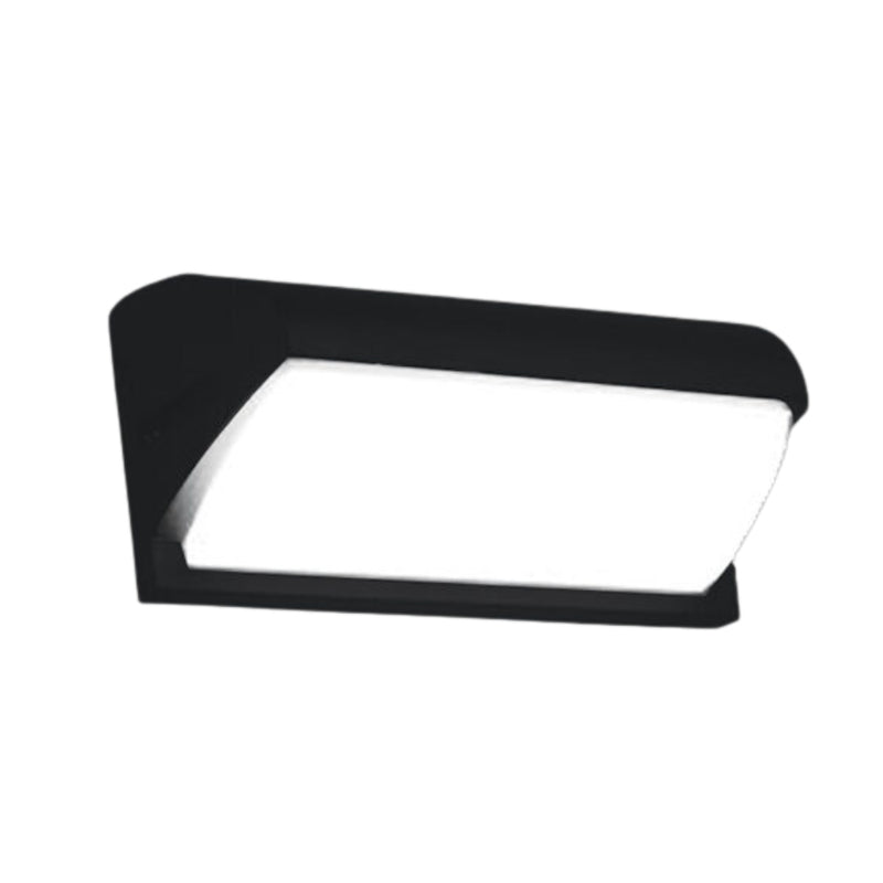 Angle Black LED Outdoor Wall Light - Lighting.co.za