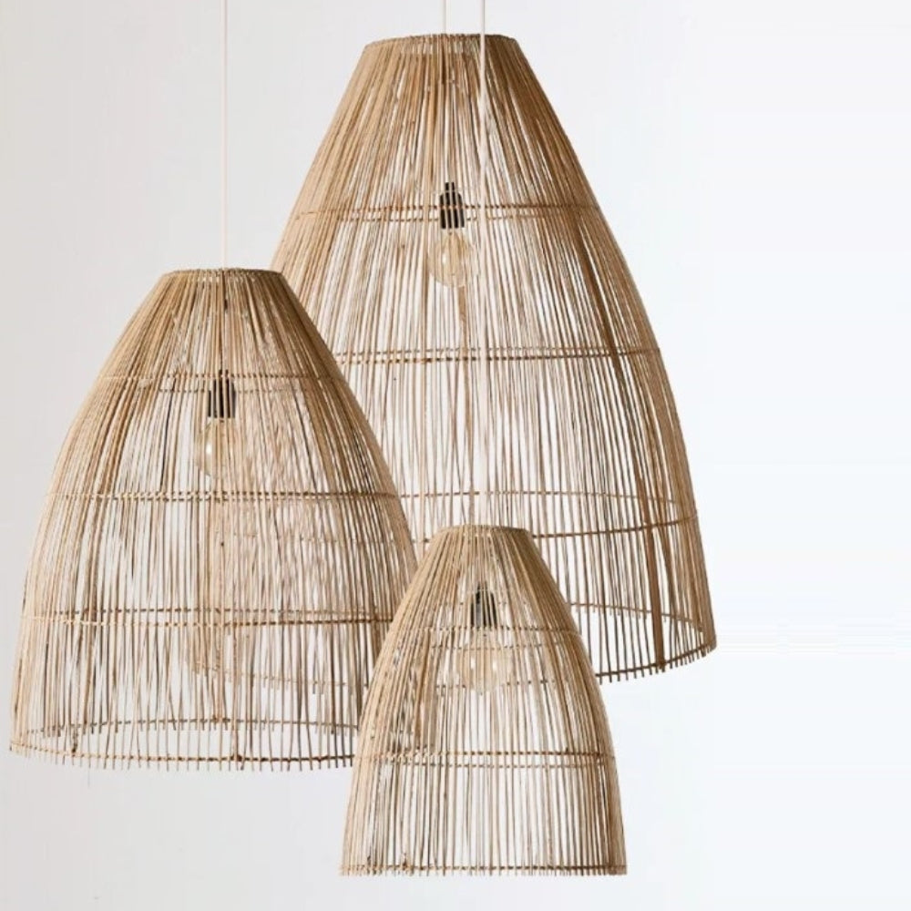 Modena Large Woven Rattan Pendant Light 2 Sizes | Lighting.co.za