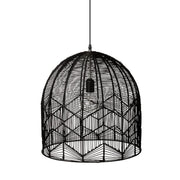 Satori Natural | Black | White Rattan Pendant Light 2 Sizes - Lighting.co.za