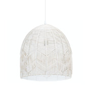 Satori Natural | Black | White Rattan Pendant Light 2 Sizes - Lighting.co.za