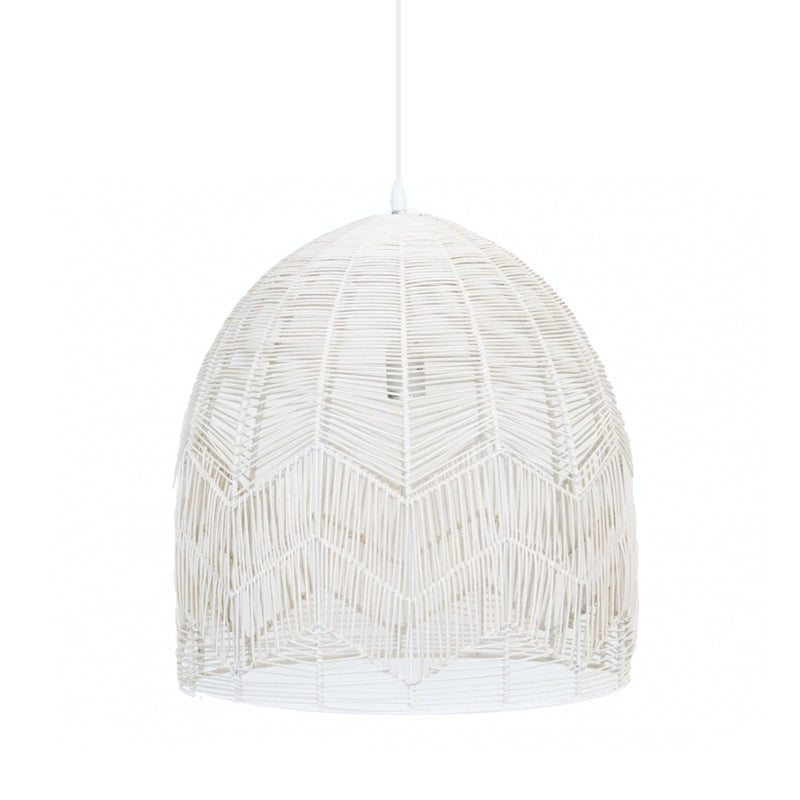 Satori Natural | Black | White Rattan Pendant Light 2 Sizes - Lighting.co.za