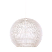 Lamaria Black or White Woven Rattan Pendant Light - Lighting.co.za