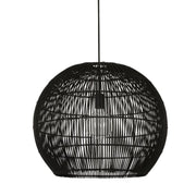 Lamaria Black or White Woven Rattan Pendant Light - Lighting.co.za