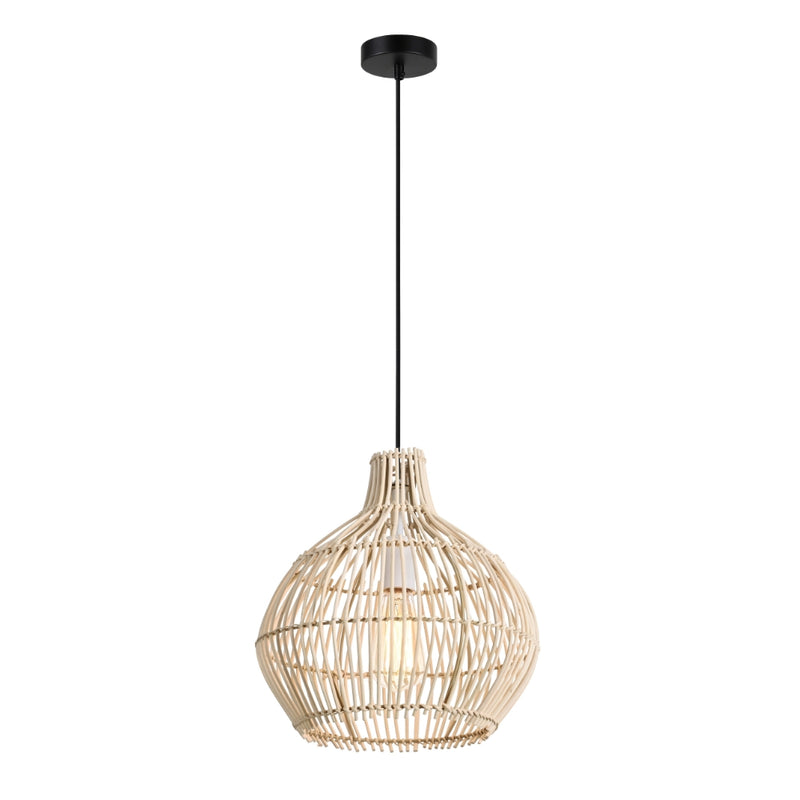 Radley Woven Rattan Bamboo Pendant Light 2 Sizes - Lighting.co.za