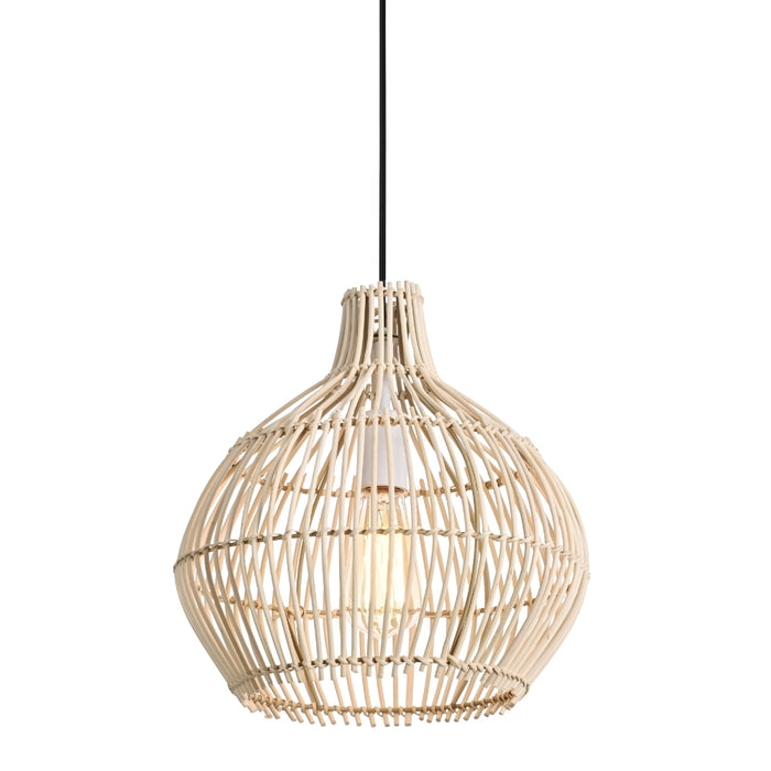 Radley Woven Rattan Bamboo Pendant Light 2 Sizes - Lighting.co.za