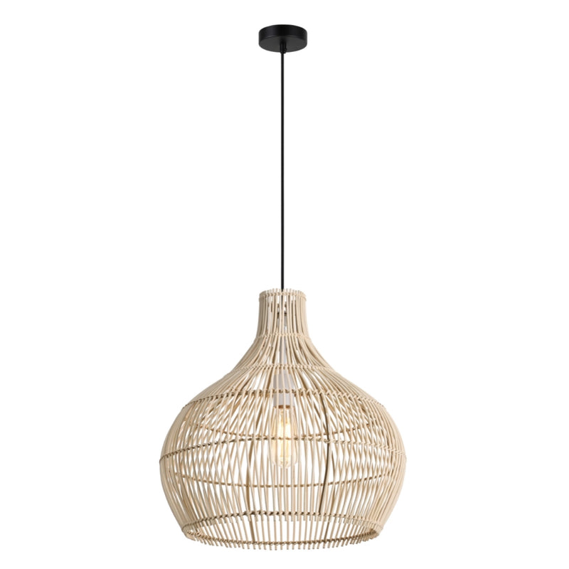 Radley Woven Rattan Bamboo Pendant Light 2 Sizes - Lighting.co.za