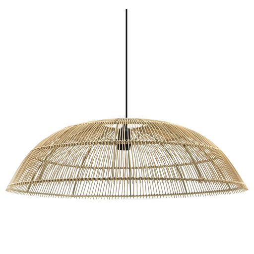 Nautica Natural or Black Rattan Pendant Light - Lighting.co.za