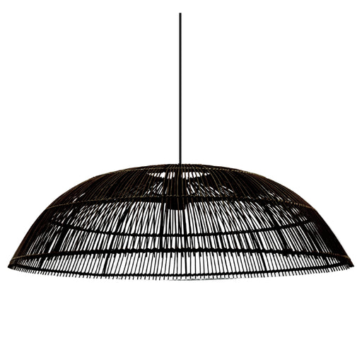 Nautica Natural or Black Rattan Pendant Light - Lighting.co.za