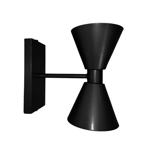 Bowtie Black | Gold | White Up Down Wall Light - Lighting.co.za