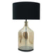 Byron Mercury Black and Amber Glass Jar Large Table Lamp - Lighting.co.za