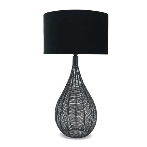 Bailey Tall Black Wire Mesh Table Lamp - Lighting.co.za