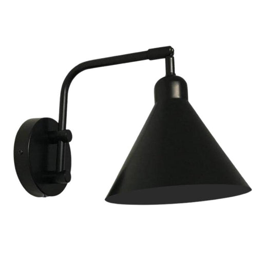 Madrid Black or Brass Look Funnel Wall Light - Lighting.co.za