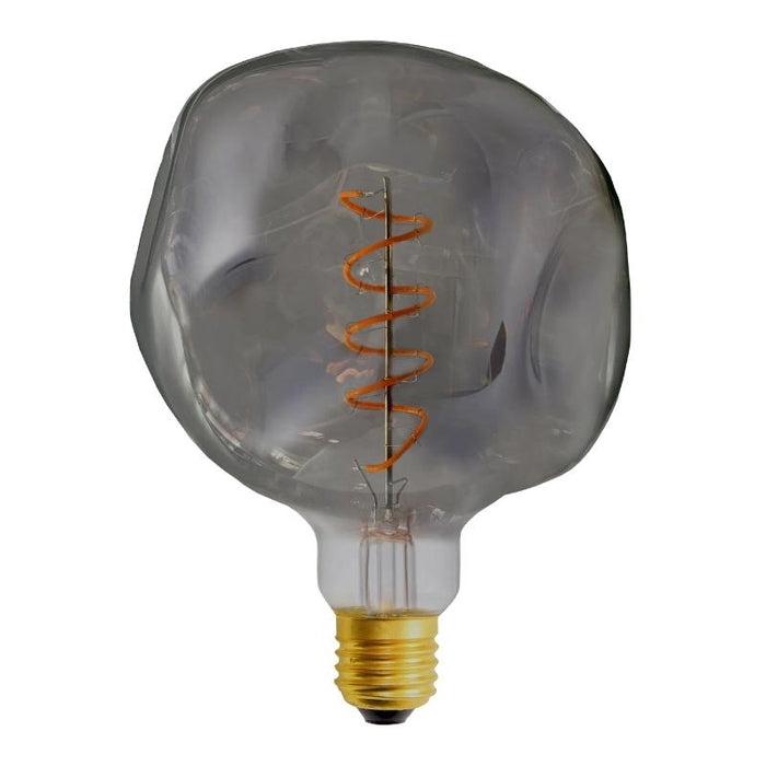 E27 G125 Amber | Smoke Organic Shape LED Fil Bulb 4W 2200K Dim K - Lighting.co.za