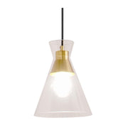 Alfresco Clear Glass and Gold Pendant Light - Lighting.co.za