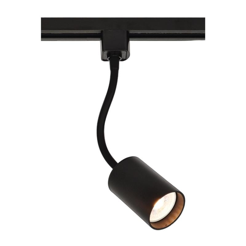 Panorama Flexible Gooseneck Black | White GU10 3 Wire Track Spotlight - Lighting.co.za