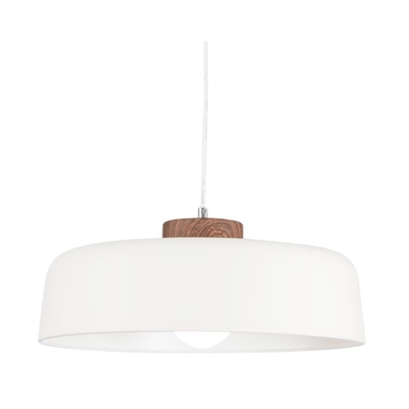 Bara Black or White and Wood Look Nordic Pendant Light - Lighting.co.za
