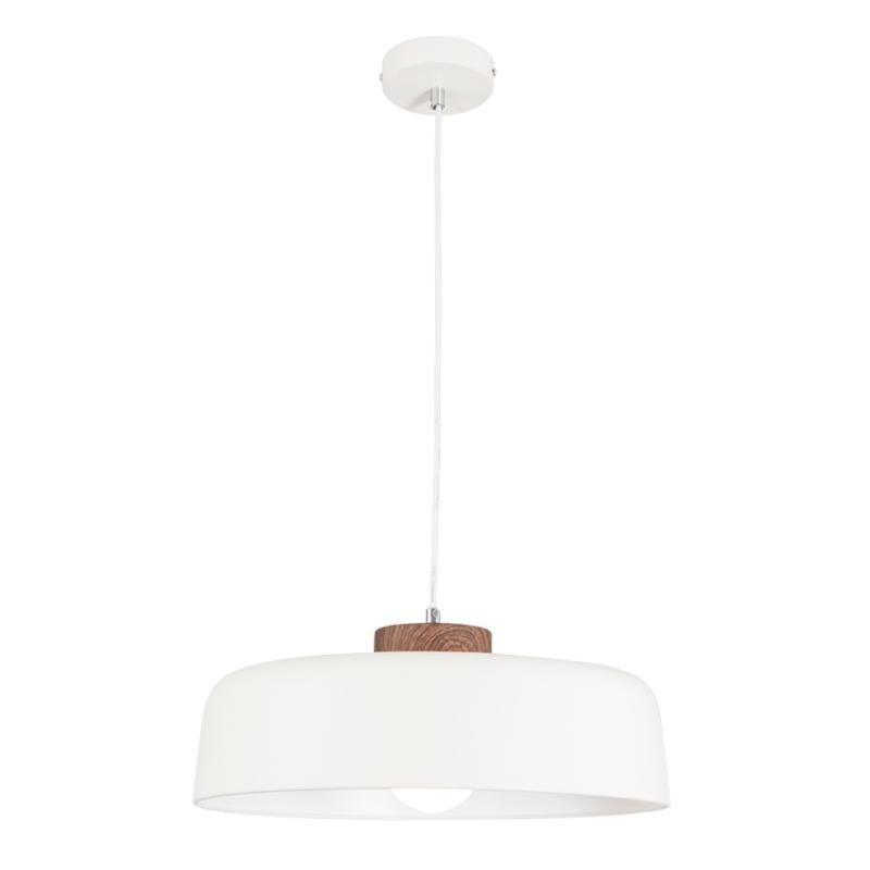Bara Black or White and Wood Look Nordic Pendant Light - Lighting.co.za