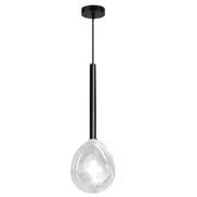 Raindrop Black or White And Clear Glass LED Pendant Light - Lighting.co.za