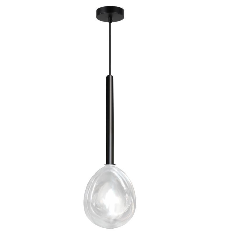 Raindrop Black or White And Clear Glass LED Pendant Light - Lighting.co.za