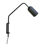 Spot Black Swivel Arm Wall Light with Switch and Plug - Lighting.co.za