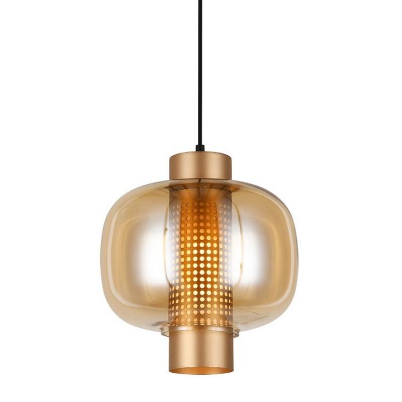 Chicago Pod Black or Gold and Glass Pendant Light - Lighting.co.za