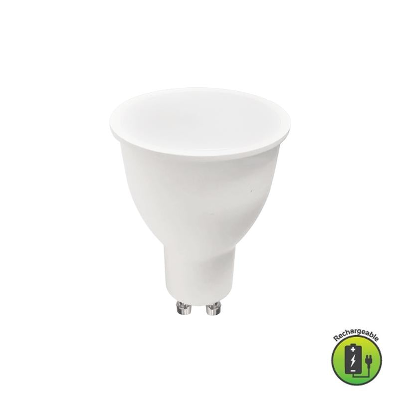 GU10 5W LED 3000K | 4000K | 6000K Rechargeable Bulb Non Dim B - Lighting.co.za