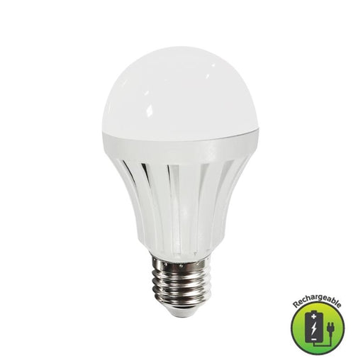 E27 A60 5W LED 4000K Rechargeable Bulb Non Dim B - Lighting.co.za